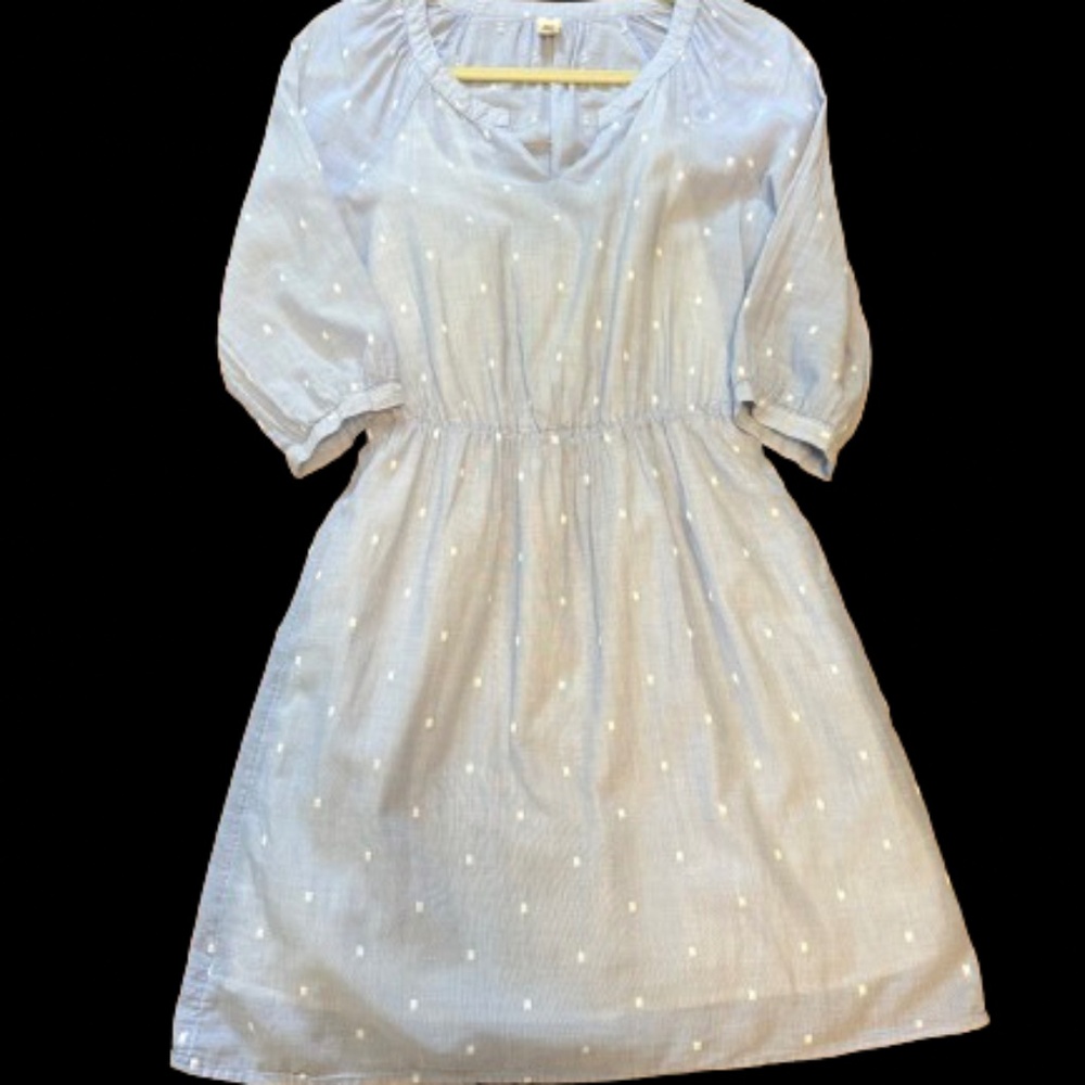 Old Navy Blue & White Stitch Dress (Size Small)